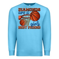 Ocean Blue diamonds are a girls best friend basketball Premium Sweatshirt - texasbilliewilder