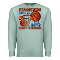 Seafoam diamonds are a girls best friend basketball Premium Sweatshirt - texasbilliewilder