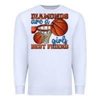 White diamonds are a girls best friend basketball Premium Sweatshirt - texasbilliewilder