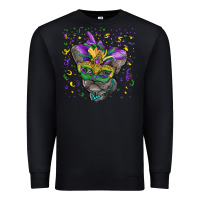Black Mardi gras mask french bulldog Premium Sweatshirt - RanaPortraitStore