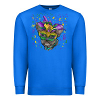 True Royal Mardi gras mask french bulldog Premium Sweatshirt - RanaPortraitStore
