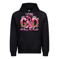 Black breast cancer with god all things are possible Urban Hoodie - Artiststas