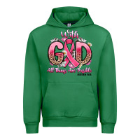 Emerald breast cancer with god all things are possible Urban Hoodie - Artiststas