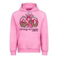 Fuchsia Pink breast cancer with god all things are possible Urban Hoodie - Artiststas