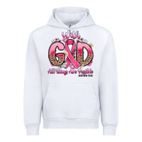White breast cancer with god all things are possible Urban Hoodie - Artiststas