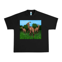 Black parasaurolophus Urban Heavy Tee - Artiststas