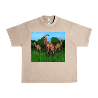 French Oak parasaurolophus Urban Heavy Tee - Artiststas