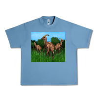 Pebble Blue parasaurolophus Urban Heavy Tee - Artiststas