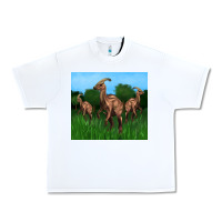 White parasaurolophus Urban Heavy Tee - Artiststas