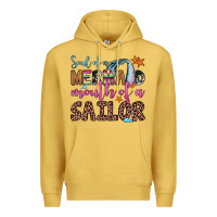 Antique Gold soul of a mermaid mouth of a sailor Premium Hoodie - JahusDesignShop