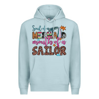 Blue Mist soul of a mermaid mouth of a sailor Premium Hoodie - JahusDesignShop
