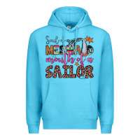 Ocean Blue soul of a mermaid mouth of a sailor Premium Hoodie - JahusDesignShop
