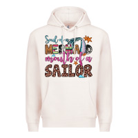 Pale Pink soul of a mermaid mouth of a sailor Premium Hoodie - JahusDesignShop