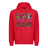 Red soul of a mermaid mouth of a sailor Premium Hoodie - JahusDesignShop