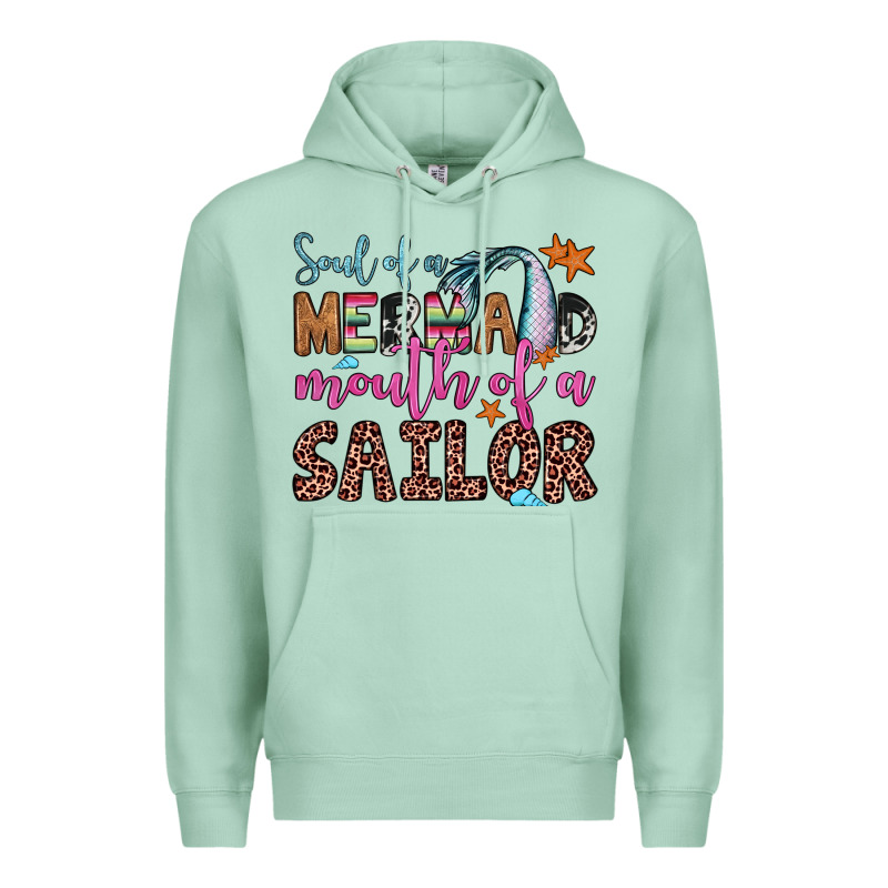 Soul Of A Mermaid Mouth Of A Sailor Premium Hoodie by JahusDesignShop | Teevron