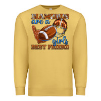 Antique Gold diamonds are a girls best friend football Premium Sweatshirt - texasbilliewilder