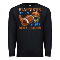 Black diamonds are a girls best friend football Premium Sweatshirt - texasbilliewilder
