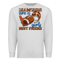Dove Grey diamonds are a girls best friend football Premium Sweatshirt - texasbilliewilder
