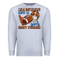 Heather Grey diamonds are a girls best friend football Premium Sweatshirt - texasbilliewilder