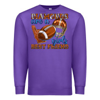 Purple diamonds are a girls best friend football Premium Sweatshirt - texasbilliewilder