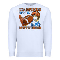 White diamonds are a girls best friend football Premium Sweatshirt - texasbilliewilder