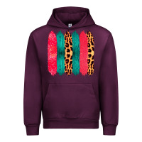 Mauve Wine Colored Leopard and Wood Patterned Western Brush Strokes Urban Hoodie - Bettercallsaul