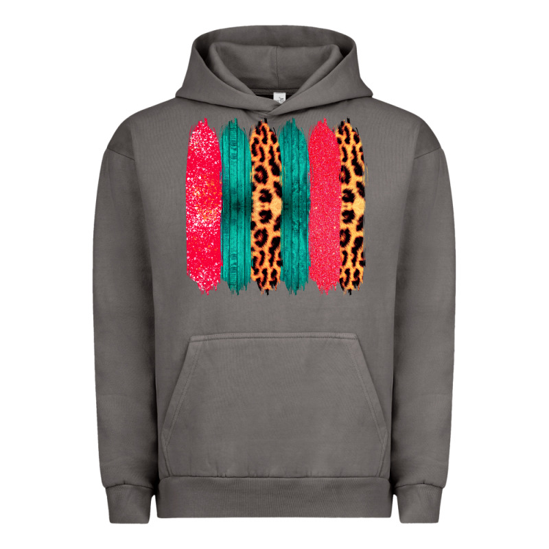 Colored Leopard And Wood Patterned Western Brush Strokes Urban Hoodie by Bettercallsaul | Teevron