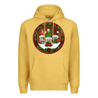 Antique Gold christmas gnomies christmas ornament Premium Hoodie - BundleAndBundleShop