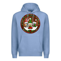 Colony Blue christmas gnomies christmas ornament Premium Hoodie - BundleAndBundleShop