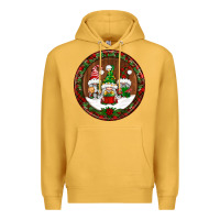 Mustard christmas gnomies christmas ornament Premium Hoodie - BundleAndBundleShop