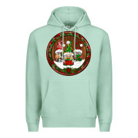 Seafoam christmas gnomies christmas ornament Premium Hoodie - BundleAndBundleShop