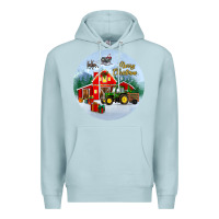 Blue Mist merry christmas small town christmas ornament Premium Hoodie - BundleAndBundleShop