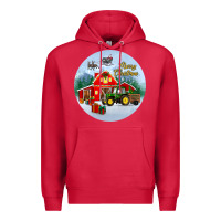 Cardinal merry christmas small town christmas ornament Premium Hoodie - BundleAndBundleShop