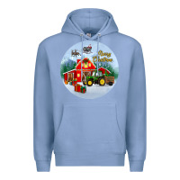 Colony Blue merry christmas small town christmas ornament Premium Hoodie - BundleAndBundleShop