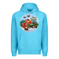 Ocean Blue merry christmas small town christmas ornament Premium Hoodie - BundleAndBundleShop