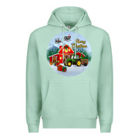 Seafoam merry christmas small town christmas ornament Premium Hoodie - BundleAndBundleShop