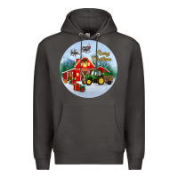 Smoke merry christmas small town christmas ornament Premium Hoodie - BundleAndBundleShop