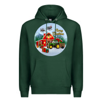 Sports Green merry christmas small town christmas ornament Premium Hoodie - BundleAndBundleShop