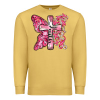 Antique Gold faith cancer cross Premium Sweatshirt - Zillion Design Studio