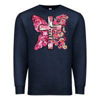 Navy faith cancer cross Premium Sweatshirt - Zillion Design Studio