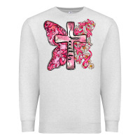 Oatmeal Heather faith cancer cross Premium Sweatshirt - Zillion Design Studio