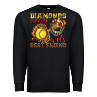 Black diamonds are a girls best friend softball Premium Sweatshirt - texasbilliewilder