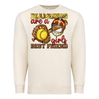 Sandshell diamonds are a girls best friend softball Premium Sweatshirt - texasbilliewilder
