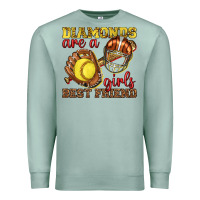 Seafoam diamonds are a girls best friend softball Premium Sweatshirt - texasbilliewilder