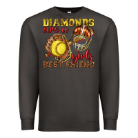 Smoke diamonds are a girls best friend softball Premium Sweatshirt - texasbilliewilder