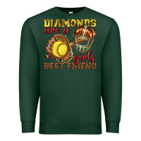 Sports Green diamonds are a girls best friend softball Premium Sweatshirt - texasbilliewilder