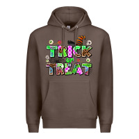 Coffee trıck or treat Premium Hoodie - AdoDesignShop