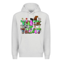 Dove Grey trıck or treat Premium Hoodie - AdoDesignShop