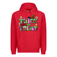 Red trıck or treat Premium Hoodie - AdoDesignShop