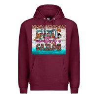 Burgundy soul of a mermaid mouth of a sailor Premium Hoodie - JahusDesignShop